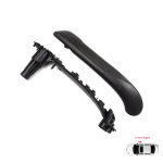 BDP1331-2 Priekinė de&scaron;inė vidinė durų rankena juoda Renault Kangoo MK2 Citan W415 NV250 2007-2021 8200548972