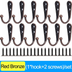 50/1 vnt. lydinio kabliukai su varžtais Sieniniai pakabinami pakabai, skirti rank&scaron;luosčių mai&scaron;ams, dangteliai, kabliukai, virtuvės vonios kambario laikymo lentynų laikikliai 1PCS