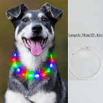 4 režimai Dog Luminou Charge Antkaklis LED USB Cat Silikoniniai Spalvingi Antkakliai Nukerpami Naktinis &Scaron;vytėjimas Naminių gyvūnėlių praradimo prevencija &Scaron;unų Priedai