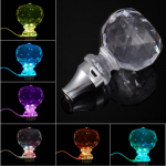 RGB LED &scaron;viesos pavarų perjungimo rankenėlė, skaidri akrilo kri&scaron;tolinė deimantinė, automatinė svirties pavarų perjungimo rankenėlė MT AT automobilio priedas