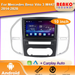 Android Automagnetola Mercedes Benz Vito W447 2014-2021 Multimedijos grotuvas 4G Carplay GPS navigacija Stereo Ekranas 2DIN pagrindinis įrenginys 4 core 1GB+32GB carplay