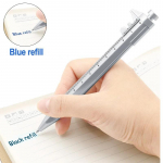 Daugiafunkcinis apkabos tu&scaron;inukas, 1 mm rutulinis ra&scaron;iklis, gelio ra&scaron;alo ra&scaron;alas Vernier apkabos ritininis rutulinis ra&scaron;iklis kūrybi&scaron;kumui skirti ra&scaron;tinės reikmenys Blue refill sidabras