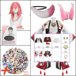 Yae Miko Guuji Yae Cosplay Žaidimo Cosplay Kostiumas Helovino Karnavalas Vyri&scaron;ki ir Moteri&scaron;ki Drabužiai L-(Suit+wig+tail)