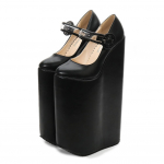 30CM Auk&scaron;takulniai Moteri&scaron;ki Batai Vasariniai Sandalai Stiletto 20CM Platformos modelio batai 38 juoda