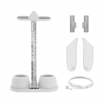 Tinka Meta Quest 3 įkrovikliams Tinka Meta Quest 3 įkrovimo dokui RGB &scaron;viesos laikiklis Package size:11*9*24.2cm balta
