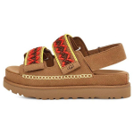 UGG Goldenstar Heritage Braid Patogūs Storas Padėklas Madingi Basutės Moteri&scaron;kos Basutės Ruda 1139892-CHE 36