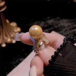 Vintage Court Style Gelton Pearl Ring Moterų atidarymo sunkiosios pramonės i&scaron;skirtiniai prabangūs eleganti&scaron;ki banketų aksesuarai opening adjustable