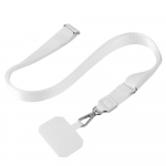 Reguliuojamas kryžminis kaklo pakabukas mobiliajam telefonui su daugiafunkcine tarpine thin flat rope + sheet &scaron;viesiai mėlyna spalva
