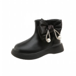 Vaiki&scaron;ki rudeniniai batai mergaitėms Mieli universalūs madingi princesi&scaron;ki batai Eleganti&scaron;ki Bowknot Pra&scaron;matnūs Vaiki&scaron;ki Priežastiniai kulk&scaron;nies batai Paprasti 21 juoda