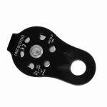 26KN Aliuminio lydinio didelio stiprumo vienas besisukantis lyno skriemulys blokas 12 mm lynui (juodas) juoda