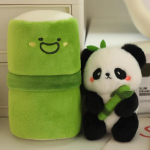 10 cm mielas bambuko vamzdelis Panda pliu&scaron;inis raktų pakabukas Panda įdaryti gyvūno pliu&scaron;inis Super mink&scaron;tas pakabukas gimtadienio dovana 10cm balta