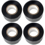 Ruban de r&eacute;paration - X4 - Silicone - 3m x 25mm - &Eacute;tanche - Auto-amalgamant - Noir juoda