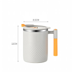 500 ml puodelis vandens pieno kavos puodelis su dangteliu, apsaugančiu nuo nuplikimo gėrimų indų i&scaron;imamas dvigubas nerūdijančio plieno butelis su rankena 450ml
