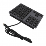 Laidinė skaitmeninė klaviatūra USB C 3.1 HUB 5Gbps 34 klavi&scaron;ai I&scaron;orinė klaviatūra Plona laidinė skaitmeninė klaviatūra ne&scaron;iojamam kompiuteriui