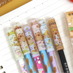 6 vnt. Cartoon Kawaii Capybara pie&scaron;tuko dangtelis, apsaugantis pie&scaron;tuko galiuką, uždengia pie&scaron;tuko ilgintuvą Creative Pie&scaron;tuko apsauginis dėklas