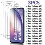 3 vnt. Grūdintas stiklas Samsung Galaxy A54 A14 A34 A24 A04 Ekrano apsauga Samsung A53 A13 A33 A73 A23 A03S A15 A35 A55 stiklas For Samsung A12 gryna