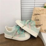 Storu padu 2024 m. pavasario studentų korėjieti&scaron;ko stiliaus gatvės kadras moteri&scaron;ki apvalia nosimi žemo profilio riedlenčių batai naujas Honkongo stiliaus Harajuku moteri&scaron;ki batai 40 žalia