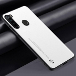 Prabangus PU odinis dėklas skirtas Xiaomi Redmi Note 8 8T 8 T galinis dangtelis matinis silikono apsauginis telefono dėklas, skirtas Redmi Note 8 Pro 8Pro For Redmi Note 8 balta