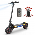 iscooter iX7 Pro Electric Scooter 48V17.5Ah Battery, Dual 1000W*2Motor ,10&rdquo; Tire Adult Escooter, Max Speed 50-60km Range Black
