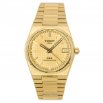 Tissot PRX Powermatic 80 Aukso spalvos Nerūdijančio plieno &Scaron;ampano spalvos ciferblatas Automatinis T137.207.33.021.00 100M Unisex laikrodis &scaron;ampanas