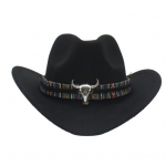 Vakarų kauboji&scaron;ka kepurė vyrams Moteri&scaron;ka plataus kra&scaron;to apsauga nuo saulės Fedora paplūdimio kepurė Vilna Cowgirl veltinio kepurė su reguliuojamu dirželiu M