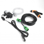12V elektrinė automobilio plovimo siurblys valymo pistoletas plovimo rinkinys su antgalio jungtimi
