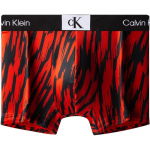 Calvin Klein CK96 serijos maži kvadratiniai raidės Anti-Clamp klubiniai bokseriai vyri&scaron;kos kelnaitės Rožinė-Raudona NB3406ACN M