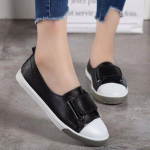 Madingi Moteri&scaron;ki Loafers Butai Moteri&scaron;ki Slip On White Natūralios odos mokasinai Laisvalaikio batai 35