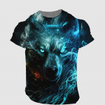 Negabaritiniai vyri&scaron;ki mar&scaron;kinėliai su 3D tigro ra&scaron;tu mar&scaron;kinėliai Vasaros laisvalaikio vyri&scaron;ki gyvūnų ra&scaron;to mar&scaron;kinėliai Gatvės drabužiai Greitai džiūstantys madingi drabužiai S
