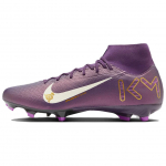 Kylian Mbapp&eacute; x Nike Zoom Mercurial Superfly 10 Academy MG Grand Purple Unisex sportbačiai, &scaron;viesiai dramblio kaulo spalvos HJ7309-500 41