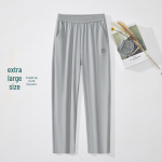 Unisex vasarinės ledo &scaron;ilko greitai džiūstančios laisvo kirpimo tiesaus kirpimo kelnės - Didelio dydžio, madingos, elastinės ir lengvos 6XL (98kg-115kg)