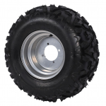 22x10 10 padangų 10 colių A formos ra&scaron;tas neslystančios sprogimui atsparios galinių ratų padangos su stebulėmis UTV Go Kart golfo vežimėliui ATV