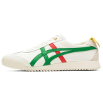Onitsuka Tiger Mexico 66 Odiniai Sportiniai Patogūs Neslystantys Atsparūs Dėvėjimuisi Žemi Kasdieniai Batai Unisex sportbačiai Balti Raudoni Žali 1183B889-103 37