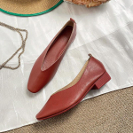33-43 Didelis dydis Mary Jane Odinis Retro mink&scaron;tas padas žemakulnis seklios burnos plok&scaron;čiapadžiai darbiniai batai 2,5 cm vienviečiai batai 43 žalia