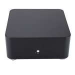 Mini ITX kompiuterio dėklas Aliuminio lydinio HTPC dėklas Mini kompiuterio dėklas(L80 juodas USB2.0) juoda