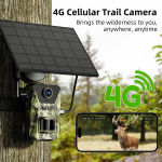 F8 4G Saulės energija HD Infraraudonoji naktinio matymo PIR jutiklio Laukinės gamtos kamera F8 European Version