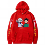 Hunter X Hunter Japan Anime Vyri&scaron;ki Moteri&scaron;ki megztiniai Harajuku Gon Killua Print Plus Size Unisex Rudens žiemos gatvės apranga 3XL