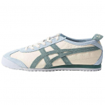 Onitsuka Tiger MEXICO 66 Neslystantys Atsparūs Dilimui Žemi Laisvalaikio Batai Moteri&scaron;ki Smėlio Spalvos Žali Mėlyni Sportbačiai 1183C076-103 41.5