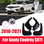 4 vnt. Automobilio purvasargiai Geely Coolray SX11 2018 Purvasargių priedai Purvasaugiai Apsaugos nuo purslų Dangtis Sports Version A