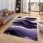 Abstraktaus ra&scaron;to modernus gradientinis kilimas, meni&scaron;ko ra&scaron;to kilimėlis, namų dekoracija, neslystantis mink&scaron;tas grindų kilimėlis svetainei, miegamojo dekorui 120x160cm black