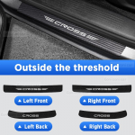 Toyota Corolla CROSS Automobilio Durų Slenksčio Lipdukas Apsauginis Dekoravimas -2024 Vandeniui Atspari Slenksčio Juostelė Dulkių Kilimėlis Aksesuarai Outside 4pcs