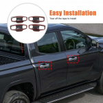 Glossy black Exterior Outer Door Bowl Trim For Mitsubishi L200 Triton 2024-2025