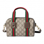 Gucci GG monogramos drobės mini rankinė Unisex rankinės Smėlio spalvos 859975-FACHL-8844 Basic Set (Bag+Dust Bag)