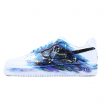 Nike Air Force 1 Sparkling Stars Slip Resistant žemapadžiai riedlenčių bateliai unisex baltai mėlyna CW2288-111(Team779- ) 36