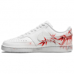 Nike Court Vision 1 Raudona Bambuko Klevo &Scaron;e&scaron;ėlio Oda Atspari Dilimui Žemi Sportbačiai Riedlentėms Vyri&scaron;ki Raudoni Balti DH2987-101(team488- ) 39