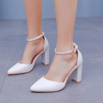 9 cm storio kulniukų sandalai Mary Zhen Balti Nuotakos Vestuviniai Didelio Dydžio Sandalai Dydis 42 Auk&scaron;takulniai Pavasario ir Vasaros Sandalai Moterims 37