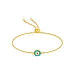 Swarovski Lucky Green Eye Apvali blogos akies apyrankė Moteri&scaron;ka apyrankė Auksinė 5468923 Box (Random Color)