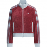 Adidas Originals spalvota striukė Gyvatės Metas Riboto Leidimo Retro Dryžuota Spalvų Blokų Aksominė Su Stovu Sportinė Trumpa Laisva Striukė JN0723 2XS