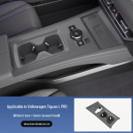 Volkswagen Tiguan L-Pro Konsolės Silikoninis Apsauginis Kilimėlis 24 Modeliams - Pilnas Dengimas Automobilio Aksesuaras. juoda