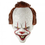 Pennywise Klouno Kaukė Stephen King'o IT Helovino Cosplay Pilna Kaukė Kostiumas